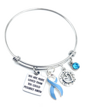 Light Blue Ribbon - You are More Loved than You Know Bracelet
