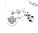Pick Your Ribbon Necklace - I Will Hold You Up When Your Strength Fails - Rock Your Cause Jewelry