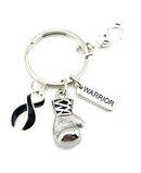 Pick Your Ribbon Keychain - Boxing Glove / Warrior Key chain - Rock Your Cause Jewelry