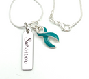 Teal Ribbon Survivor Necklace
