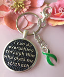 Pick Your Ribbon - I Can Do Everything Keychain / Cancer Survivor Awareness Gift  / Spoonie / Chronic Illness / Surgery Chemo Radiation Gift