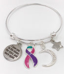 Pick Your Ribbon Bracelet - I Love You To The Moon and Stars and Back Again - Rock Your Cause Jewelry