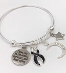 Pick Your Ribbon Bracelet - I Love You To The Moon and Stars and Back Again - Rock Your Cause Jewelry