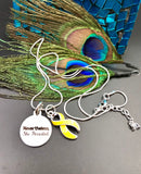 Yellow Ribbon Nevertheless, She Persisted Necklace - Rock Your Cause Jewelry