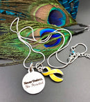Yellow Ribbon Nevertheless, She Persisted Necklace - Rock Your Cause Jewelry