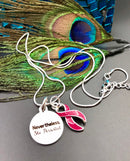 Burgundy Ribbon Necklace - Nevertheless She Persisted - Rock Your Cause Jewelry