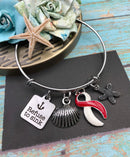 Refuse to Sink / Awareness Bracelet - Cancer Survivor, Spoonie, Invisible Illness, Lyme / Fight Like a Girl - Pick ANY RIBBON Color