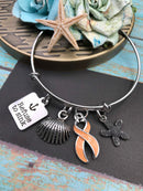 Refuse to Sink / Awareness Bracelet - Cancer Survivor, Spoonie, Invisible Illness, Lyme / Fight Like a Girl - Pick ANY RIBBON Color