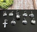 Dark Navy Blue Ribbon Charm Bracelet - She Is Strong - Rock Your Cause Jewelry