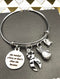 Zebra Ribbon Charm Bracelet - She Needed a Hero So That's What She Became - Rock Your Cause Jewelry