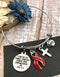 Red Ribbon Bracelet - I Can Do All Things Through Christ Phil 4:13 - Rock Your Cause Jewelry