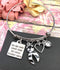 Zebra Ribbon Charm Bracelet - You are More Loved Than You Could Possibly Knonw - Rock Your Cause Jewelry