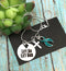 Teal Ribbon Necklace - Let Go Let God / Encouragement Gift - Rock Your Cause Jewelry