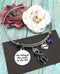 Dark Navy Blue Ribbon - She Believed She Could, So She Did - Rock Your Cause Jewelry