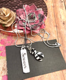 Zebra Ribbon Survivor Necklace - Rock Your Cause Jewelry