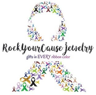 Teal & Purple Ribbon / Encouragement Quote Keychain  / Don't Give Up - Rock Your Cause Jewelry