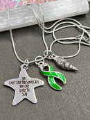 Pick Your Ribbon Necklace - You Can't Stop Waves, But You Can Learn To Surf - Rock Your Cause Jewelry