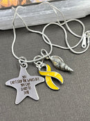 Pick Your Ribbon Necklace - You Can't Stop Waves, But You Can Learn To Surf - Rock Your Cause Jewelry