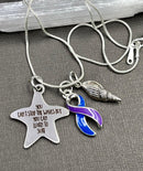 Pick Your Ribbon Necklace - You Can't Stop Waves, But You Can Learn To Surf - Rock Your Cause Jewelry