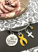 Pick Your Ribbon Bracelet - She is Strong / Proverbs - Rock Your Cause Jewelry