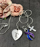 Pick Your Ribbon Necklace - Faith - Rock Your Cause Jewelry