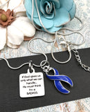 Pick Your Ribbon Necklace - If God Gives Us Only What We Can Handle, He Must Think I'm A Badass Necklace - Rock Your Cause Jewelry