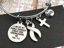 Pick Your Ribbon Bracelet - I Can Do All Through Christ Who Strengthens Me - Rock Your Cause Jewelry