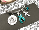 Pick Your Ribbon Bracelet - She is Strong / Proverbs - Rock Your Cause Jewelry