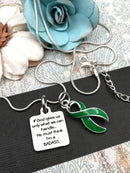 Pick Your Ribbon Necklace - If God Gives Us Only What We Can Handle, He Must Think I'm A Badass Necklace - Rock Your Cause Jewelry