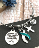 Pick Your Ribbon Bracelet - I Can Do All Through Christ Who Strengthens Me - Rock Your Cause Jewelry