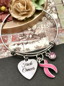 Pick Your Ribbon Bracelet - Fuc* Cancer Charm Bracelet - Rock Your Cause Jewelry
