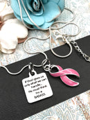 Pick Your Ribbon Necklace - If God Gives Us Only What We Can Handle, He Must Think I'm A Badass Necklace - Rock Your Cause Jewelry