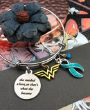 Pick Your Ribbon Bracelet - She Needed a Hero, So That's What She Became - Rock Your Cause Jewelry