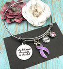 Pick Your Ribbon Bracelet - She Believed She Could, So She Did - Rock Your Cause Jewelry