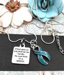 Pick Your Ribbon Necklace - If God Gives Us Only What We Can Handle, He Must Think I'm A Badass Necklace - Rock Your Cause Jewelry
