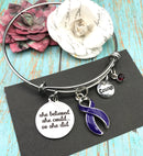 Pick Your Ribbon Bracelet - She Believed She Could, So She Did - Rock Your Cause Jewelry