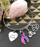 Pick Your Ribbon Bracelet - Just Breathe / Meditation - Rock Your Cause Jewelry