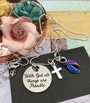 Pick Your Ribbon Necklace - With God All Things are Possible - Rock Your Cause Jewelry