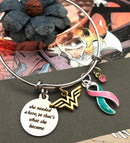 Pick Your Ribbon Bracelet - She Needed a Hero, So That's What She Became - Rock Your Cause Jewelry