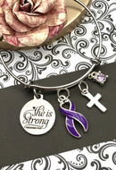 Pick Your Ribbon Bracelet - She is Strong / Proverbs - Rock Your Cause Jewelry