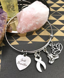 Pick Your Ribbon Bracelet - Just Breathe / Meditation - Rock Your Cause Jewelry