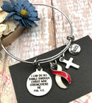 Pick Your Ribbon Bracelet - I Can Do All Through Christ Who Strengthens Me - Rock Your Cause Jewelry