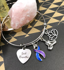 Pick Your Ribbon Bracelet - Just Breathe / Meditation - Rock Your Cause Jewelry
