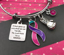 Pick Your Ribbon Bracelet - If God Gives Us Only What We Can Handle, He Must Think I'm A Badass - Rock Your Cause Jewelry