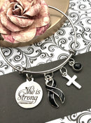 Pick Your Ribbon Bracelet - She is Strong / Proverbs - Rock Your Cause Jewelry