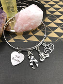 Pick Your Ribbon Bracelet - Just Breathe / Meditation - Rock Your Cause Jewelry