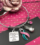 Pick Your Ribbon Bracelet - If God Gives Us Only What We Can Handle, He Must Think I'm A Badass - Rock Your Cause Jewelry