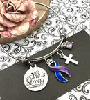 Pick Your Ribbon Bracelet - She is Strong / Proverbs - Rock Your Cause Jewelry