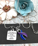 Pick Your Ribbon Necklace - If God Gives Us Only What We Can Handle, He Must Think I'm A Badass Necklace - Rock Your Cause Jewelry