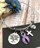 Pick Your Ribbon Bracelet - I Can Do All Through Christ Who Strengthens Me - Rock Your Cause Jewelry